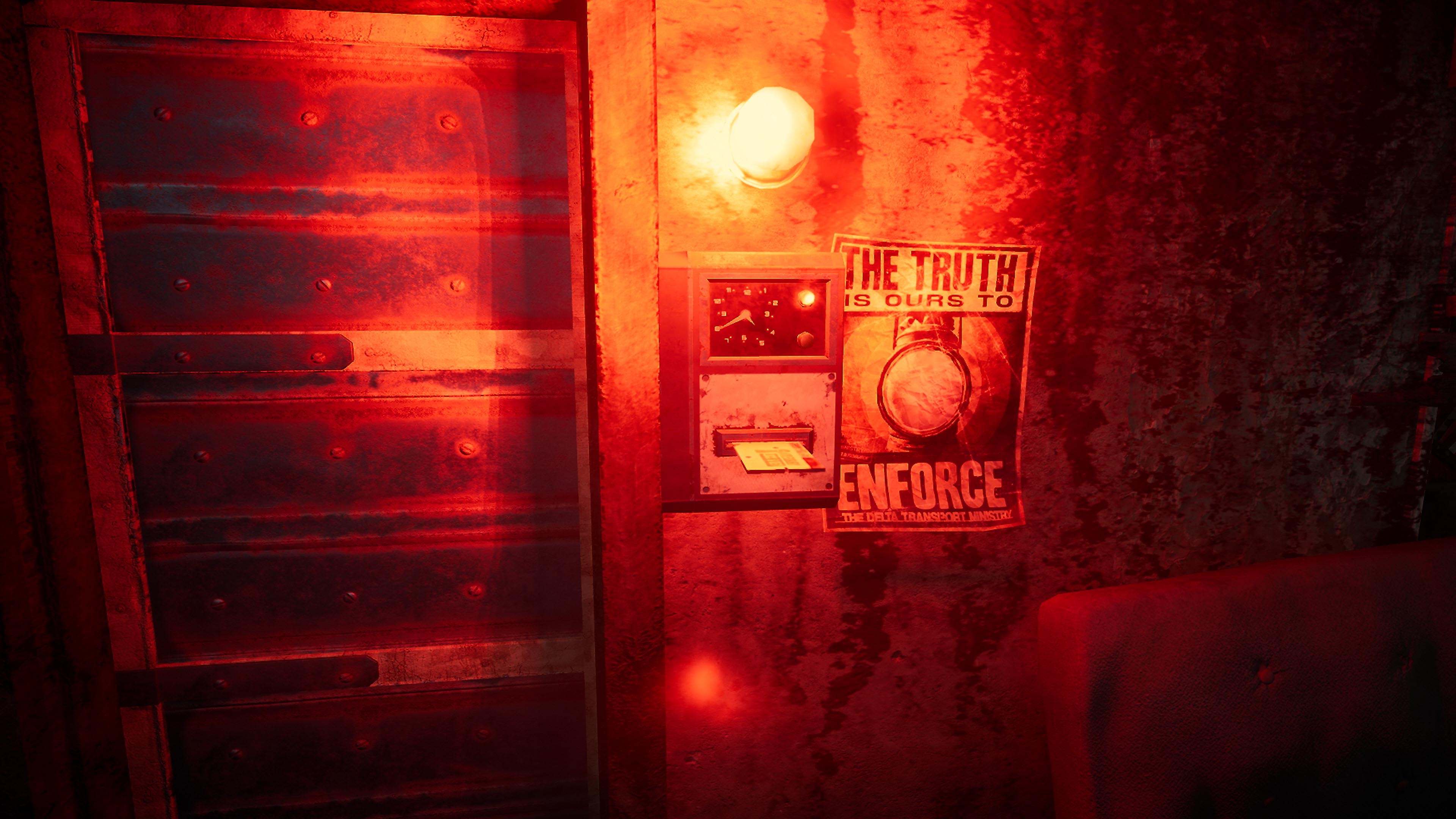 A red room.