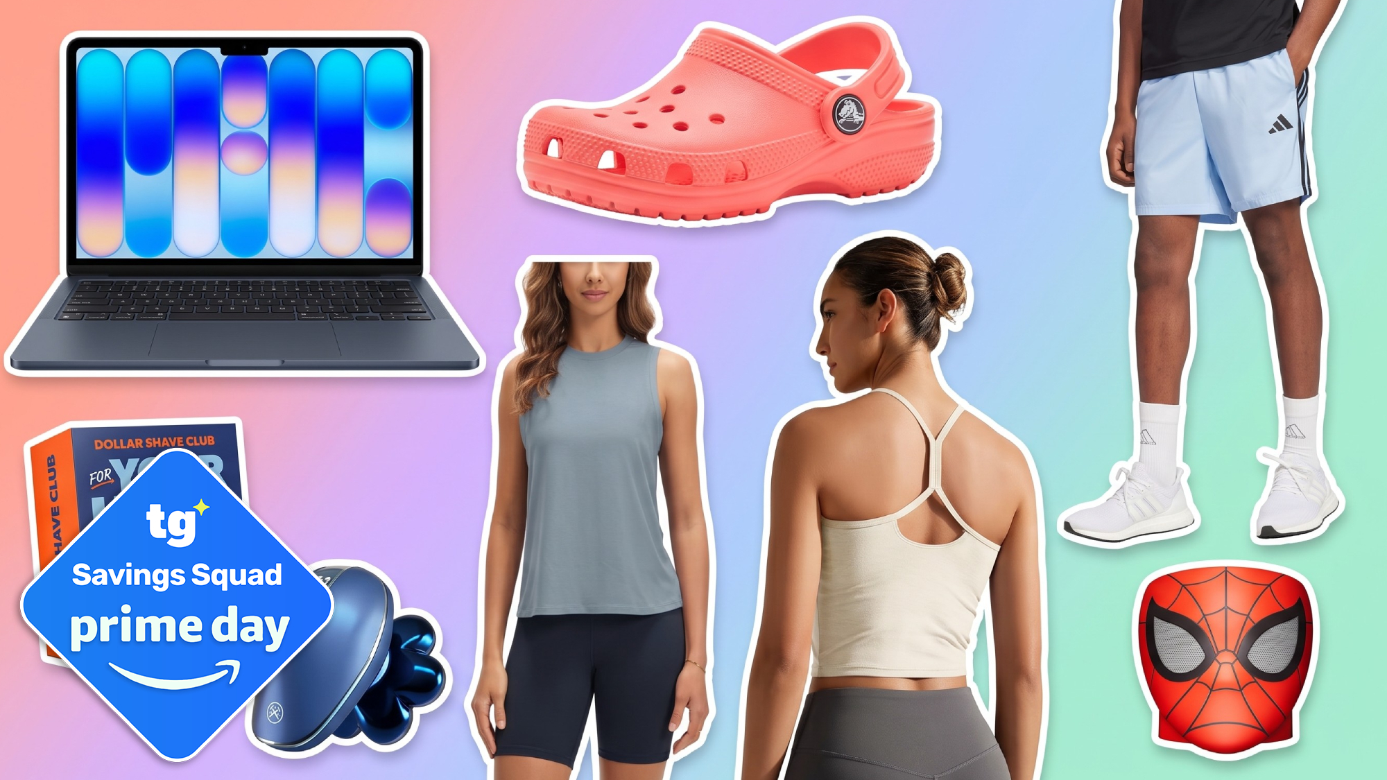 Collage of items on sale for Prime Day