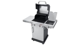 Char-Broil Professional Pro S2 barbecue shown with lid open