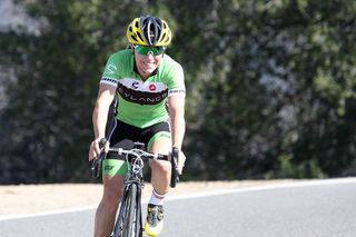 Shelley Olds trains in Southern California during a recent Cylance Pro Cycling training camp.