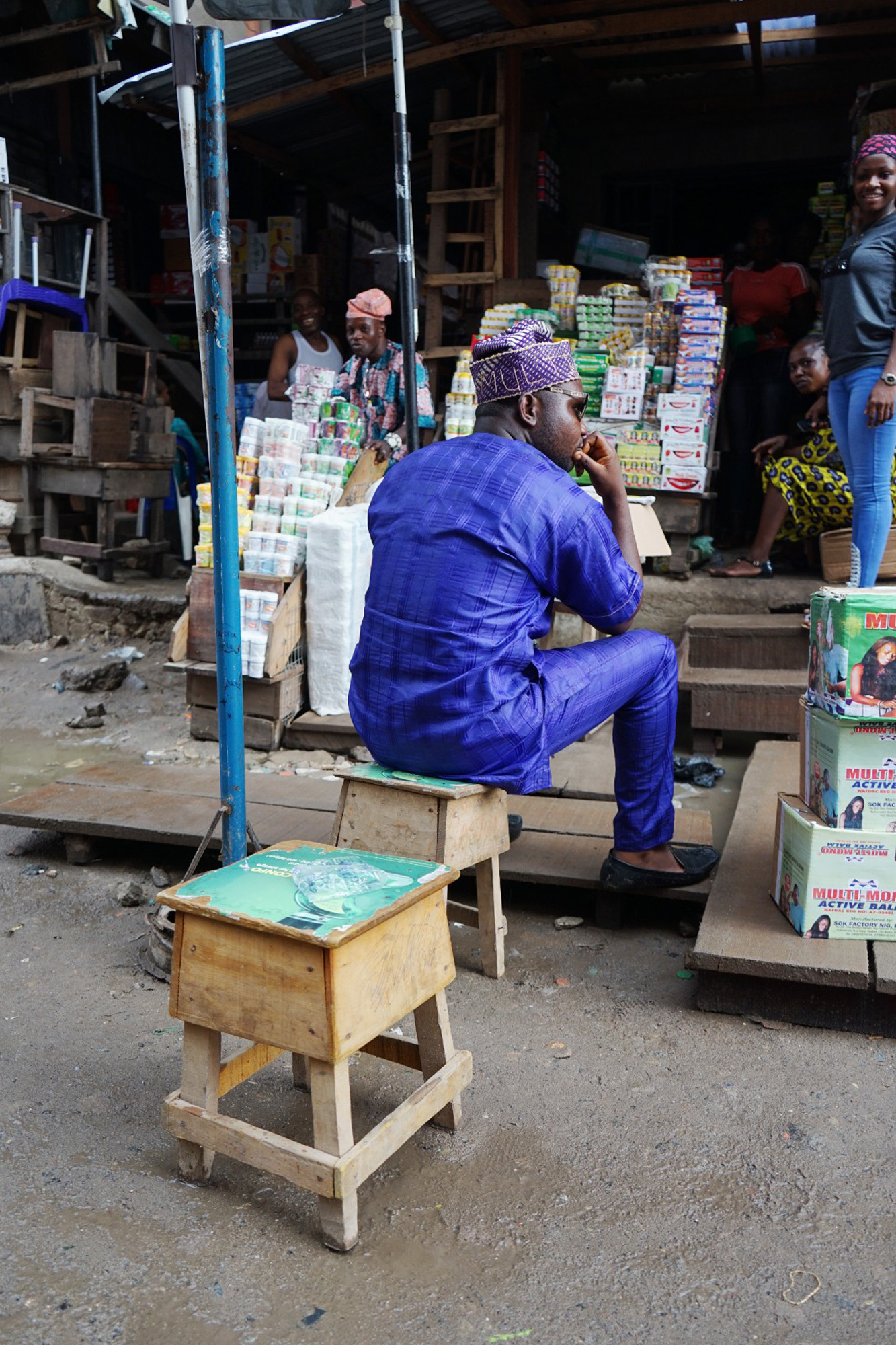 Stools in Lagos Market