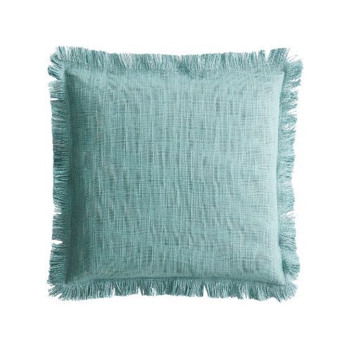 H&amp;amp;M, Turquoise Slub-Weave Cushion Cover
