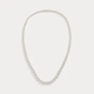 Silver Plated Cubic Zirconia Necklace