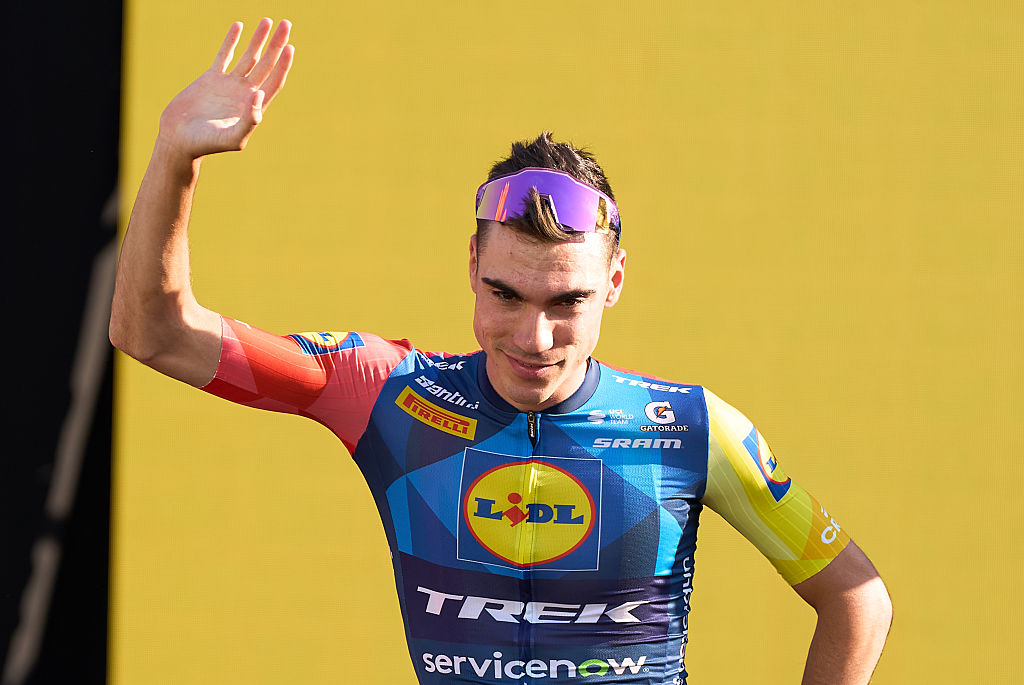 2026 Tour de France presentation: Juan Ayuso greets the crowds
