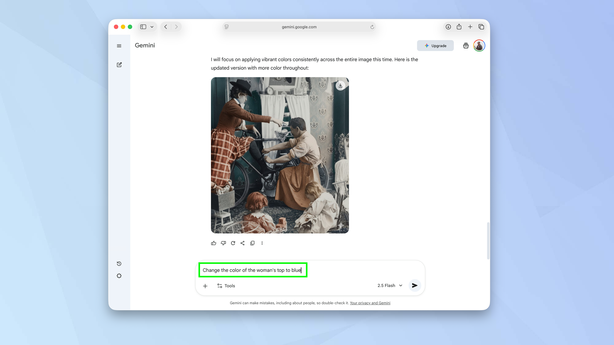 How to use Gemini to improve old family photographs