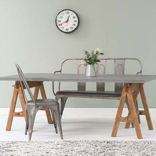 Rose and Grey Grey Washed Trestle Dining Table