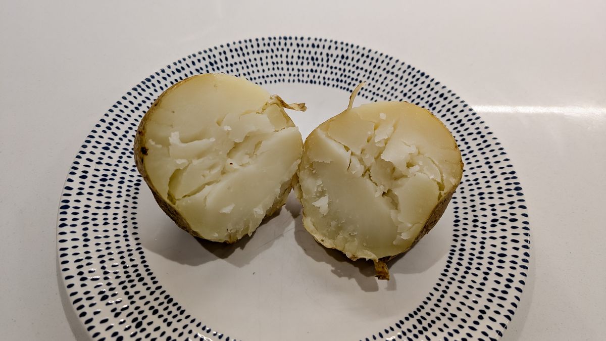 Ninja Crispi Microwave baking potatoes