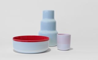 Colour porcelain tableware