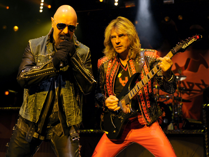 Judas Priest. Judas Priest гитарист Типтон. Группа Halford. Glenn Tipton and Rob Halford.