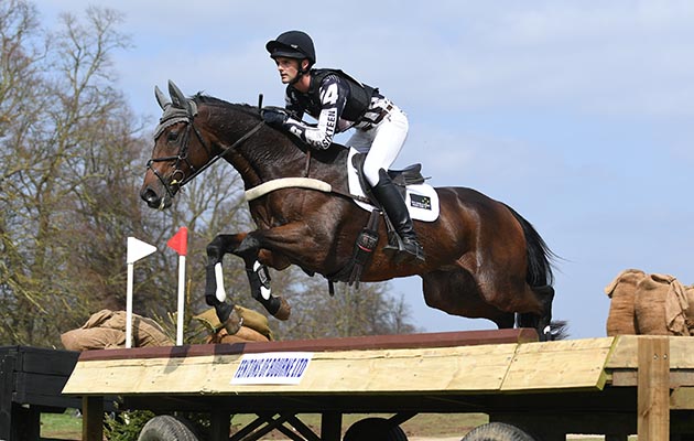 Andrew Daines (NZL) riding SPRING PANORAMA in section J during Belton Park International near Grantham in the county of Lincolnshire in the UK on the 14 April 2018