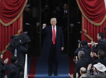 President Trump during his inauguration.