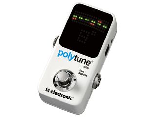 The TC Electronic PolyTune Mini measures just 93mm in length.