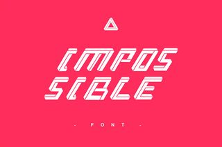 Impossible font