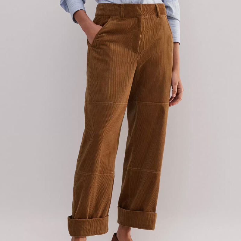 ME+EM, Corduroy Relaxed Barrel-Leg Trouser