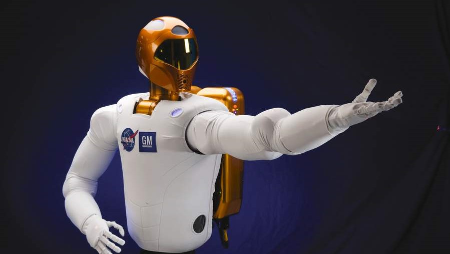 futuristic robot astronaut