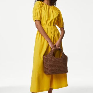 M&S Cotton Midi Dress