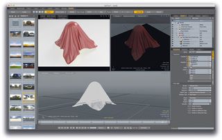 modo 601 also adds soft body dynamics to its recoil dynamics system. Recoil is no longer a plugin and is now fully integrated into modo