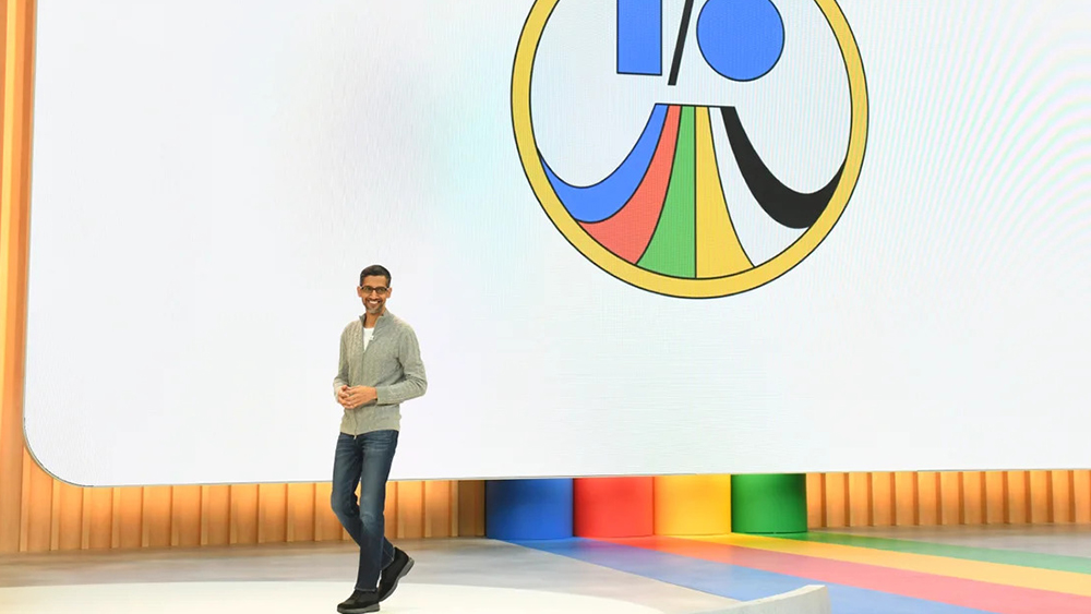 Sundar Pichai at Google I/O 2023