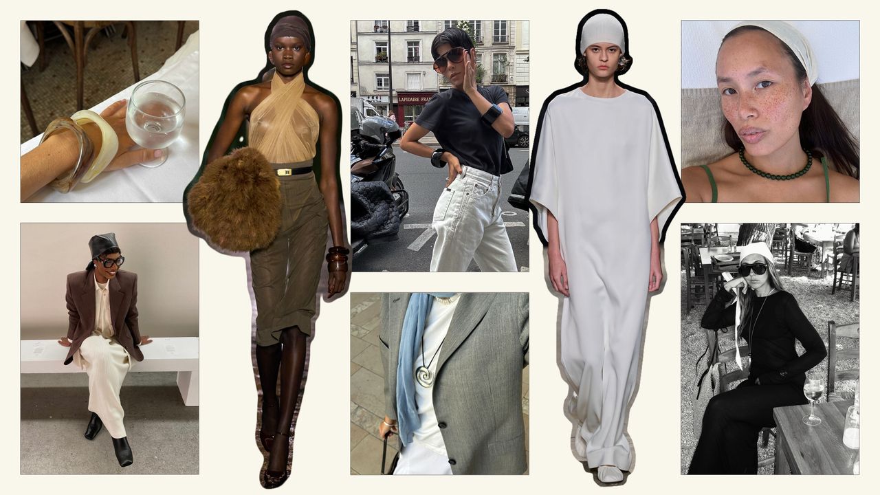 A collage featuring fall&#039;s most noteworthy accessory trends.