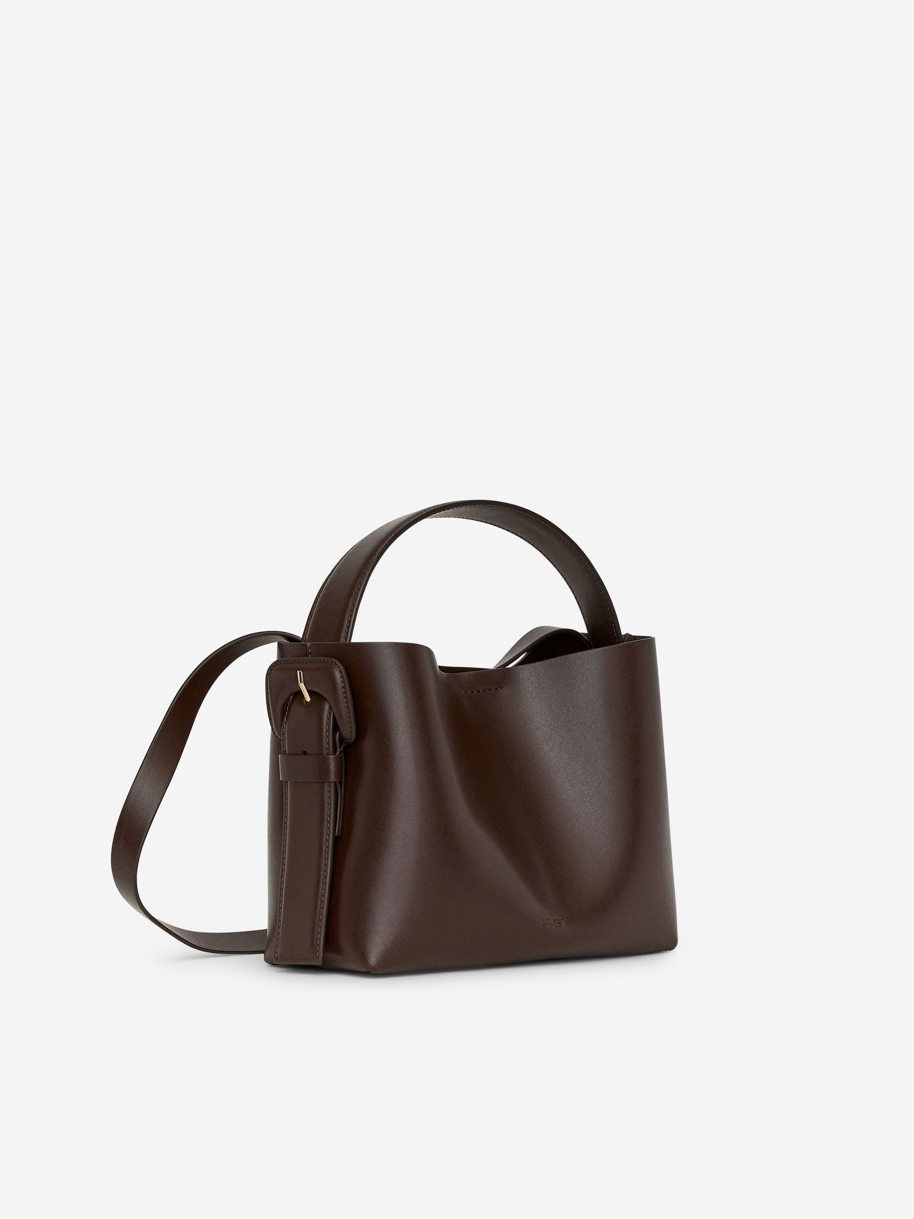 Leather Crossbody Bag – Dark Brown – Women – Arket Gb