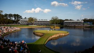 The 17th hole at TPC Sawgrass