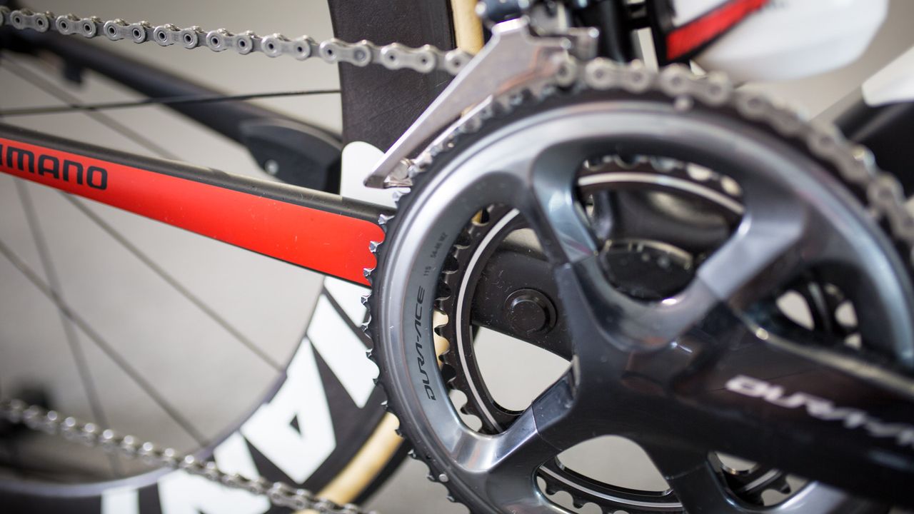 Arndt is equipped with 54/39 chainrings for the Tour Down Under