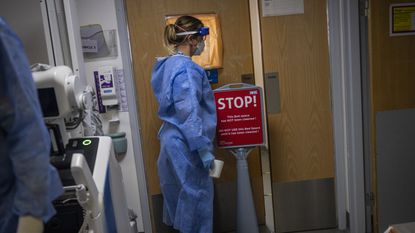A doctor in an NHS hospital