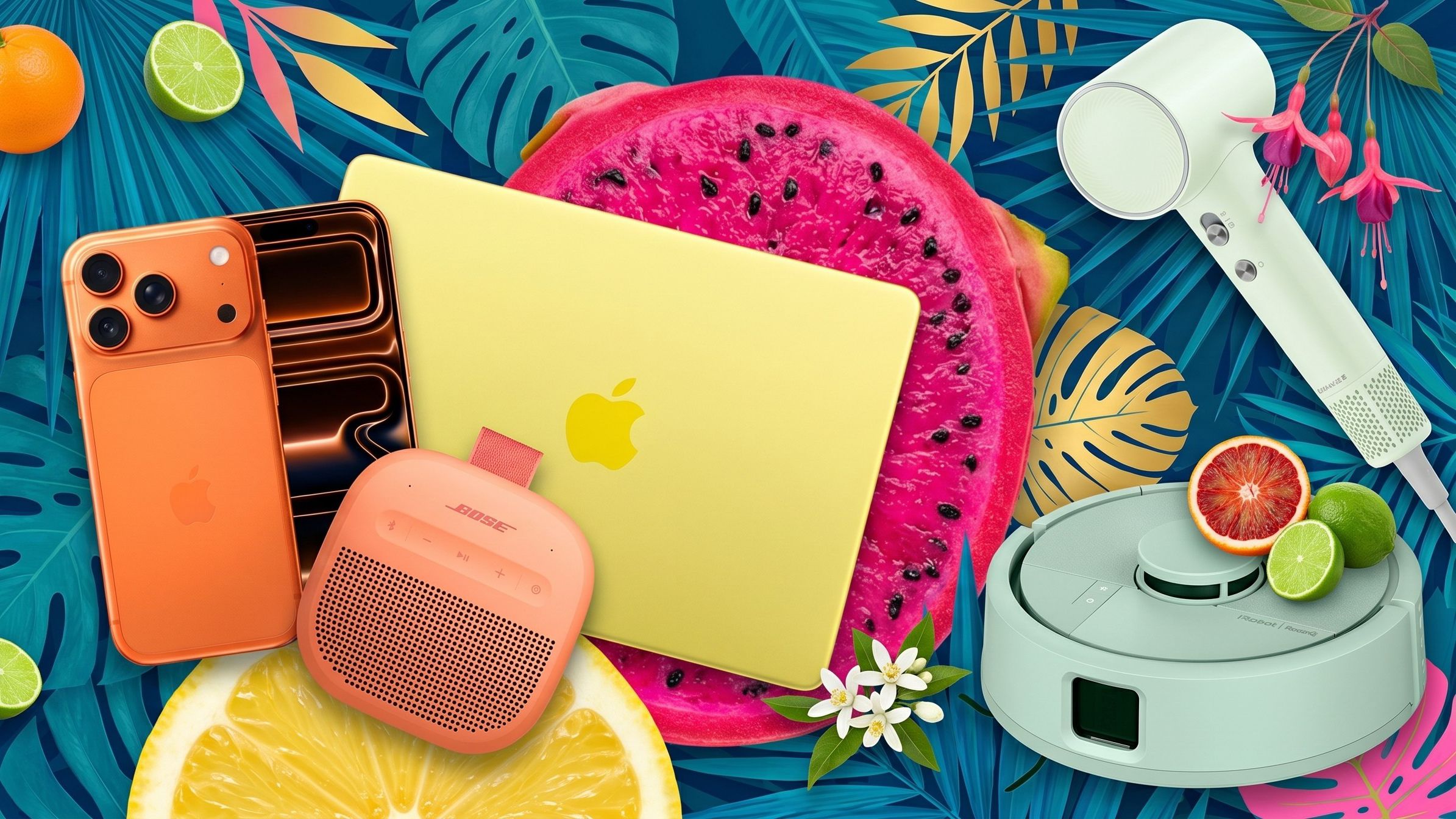 Tropical shades are the surprise tech trend of the summer, and I'm here for it — here are my favorite citrus-toned gadgets