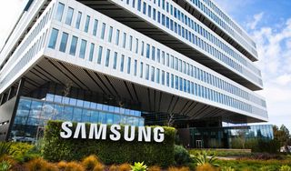 En bild på en Samsung-byggnad