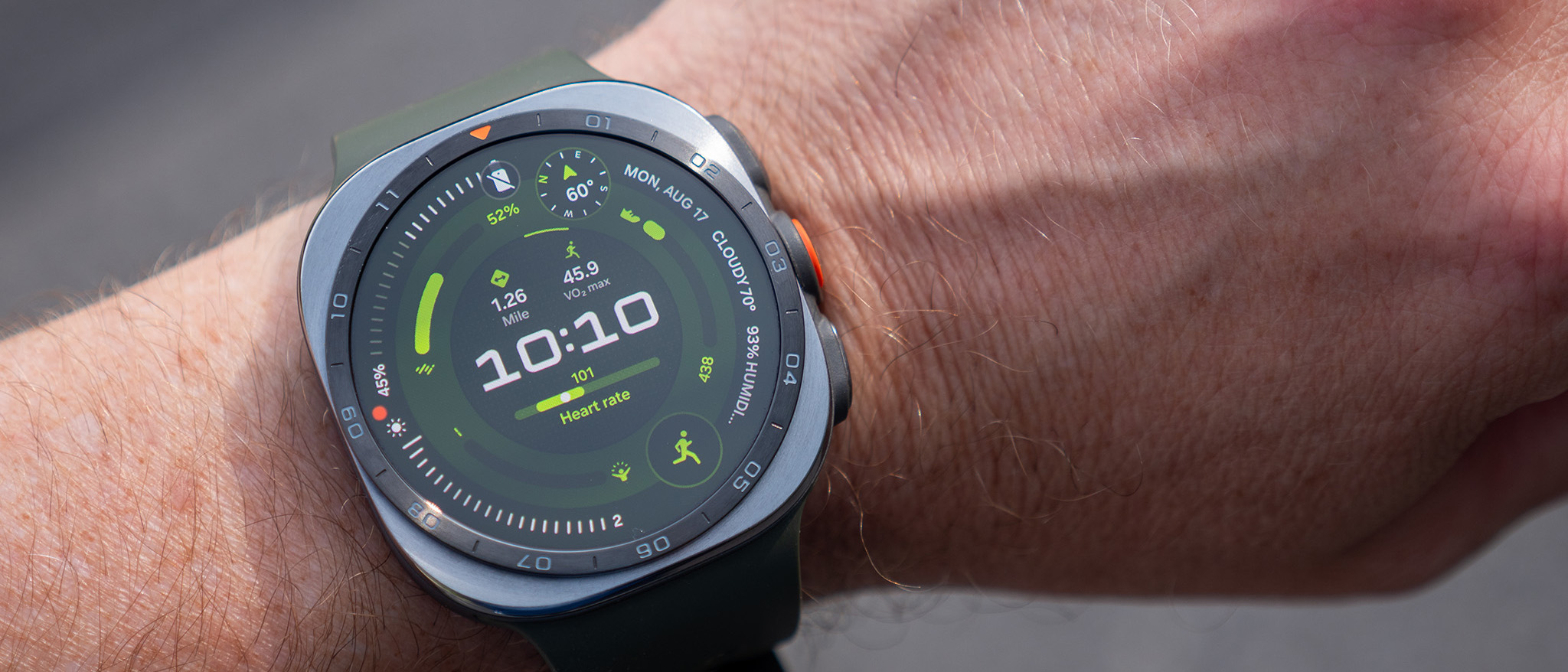 Wearing a Samsung Galaxy Watch Ultra 2