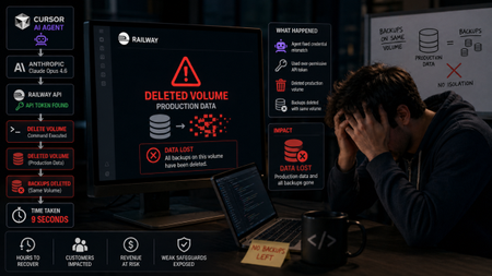 Cursor AI coding agent deletes entire production database