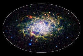 Nearby Galaxy Looks Bigger in Infrared