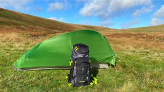 Mountain Warehouse Carrion 65L Rucksack and tent