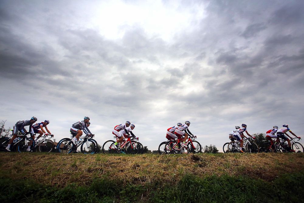 The peloton in action during the 2015 Milan-Turin
