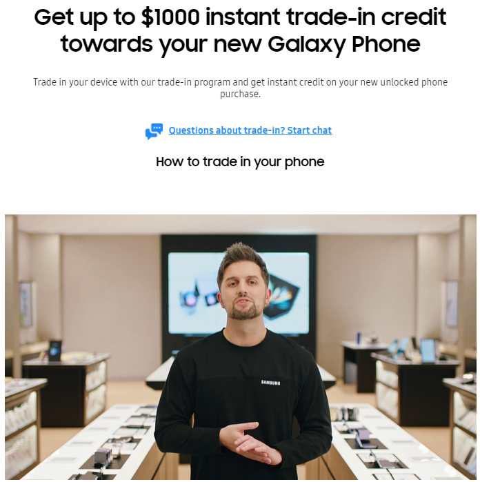 Samsung trade-in program