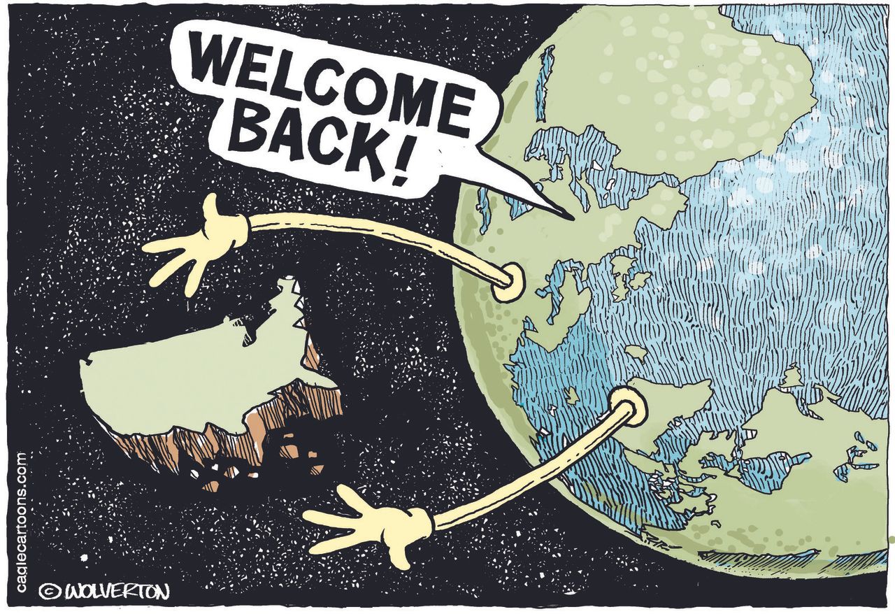 Political Cartoon U.S. Welcome United States Back to World Biden Election