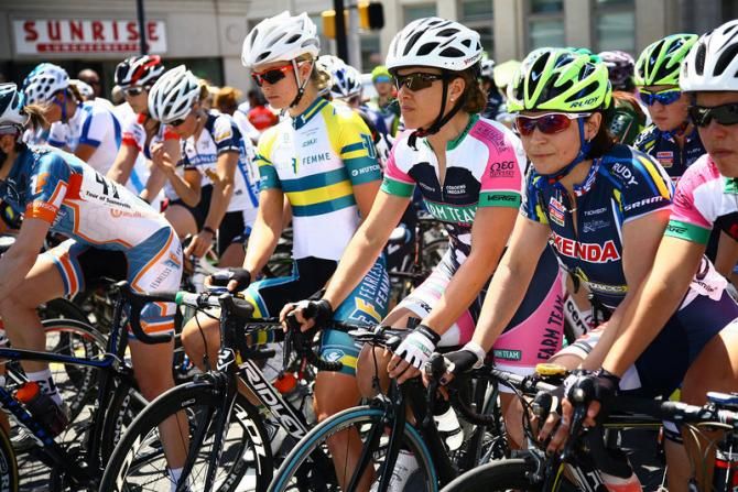 The women line up for this year&rsquo;s pro series 70th Tour of Somerville