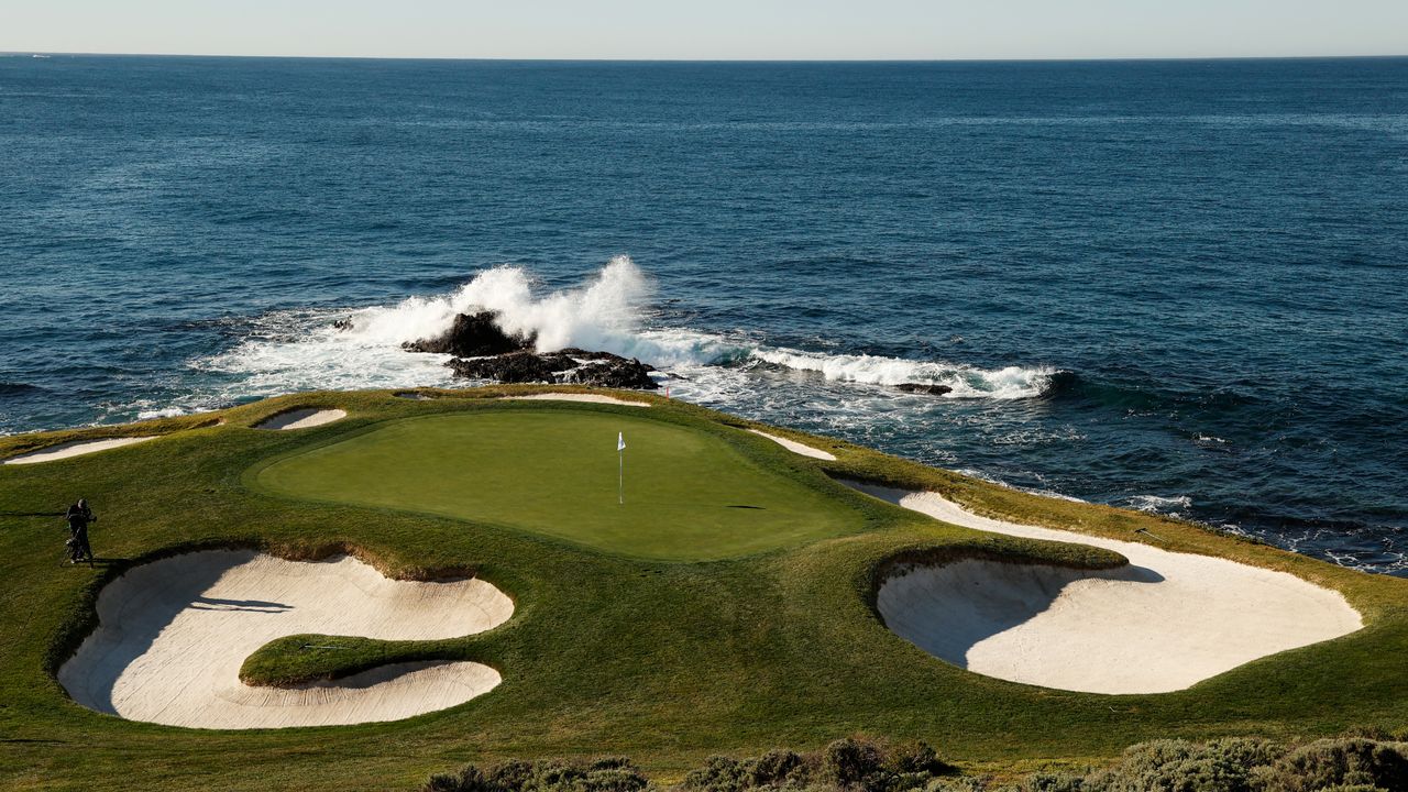 The green on the seventh hole at Pebble Beach