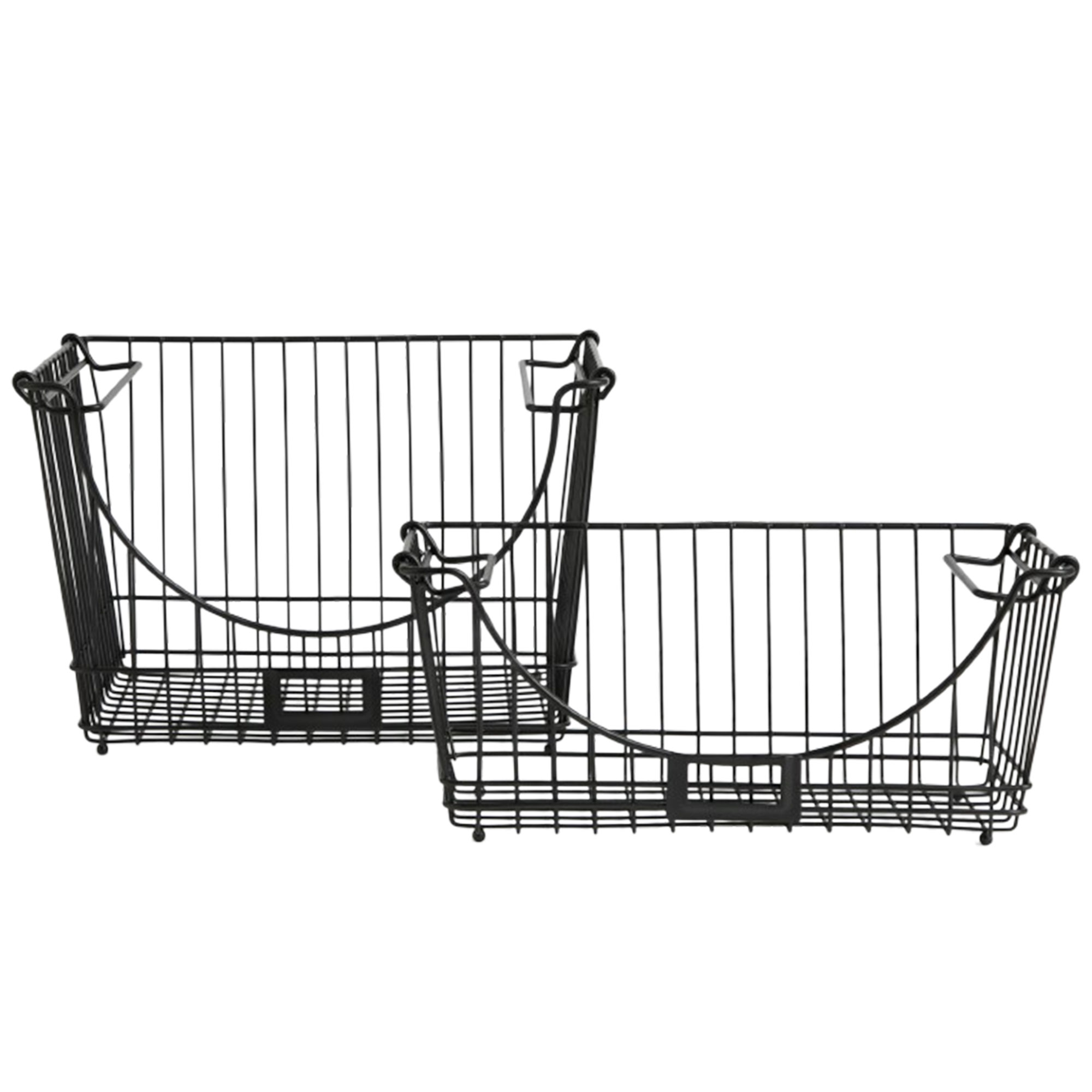 Black wire basket