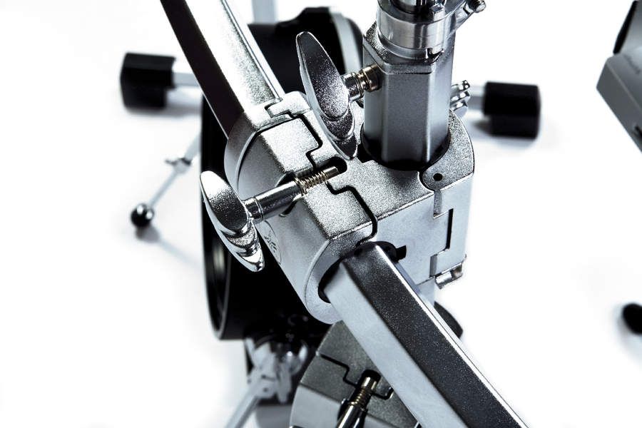 The specially designed hex rack of the DTXtreme III Special is easy to set up, extremely road-worthy and looks very cool