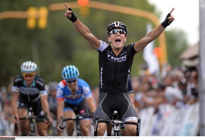 Giacomo Nizzolo celebrates