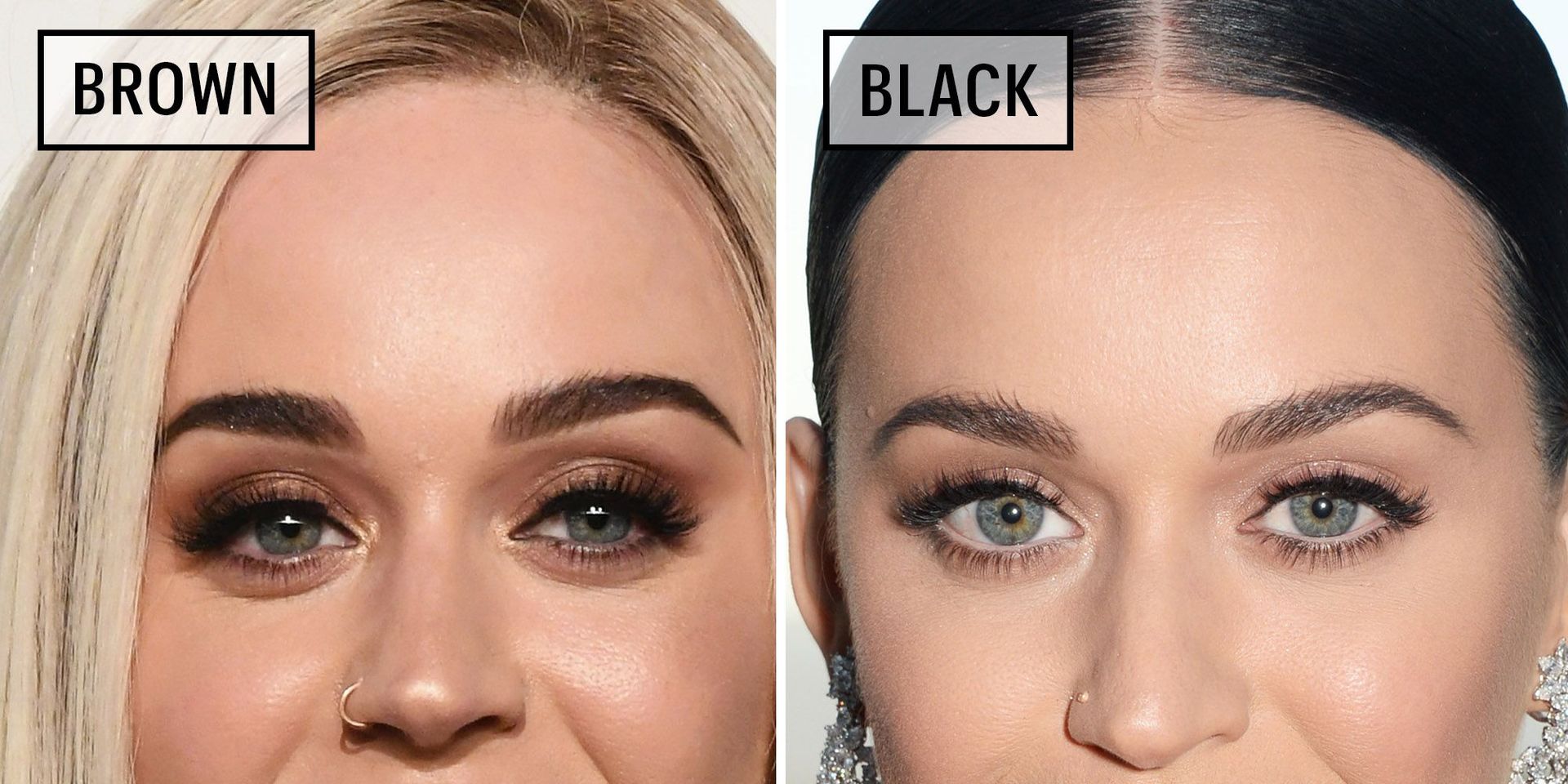 Celebrities Wearing Black Versus Brown Eyeliner Why You Should Wear Brown Eyeliner Marie Claire