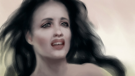 Painting a pained expression