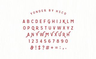 Yonder font