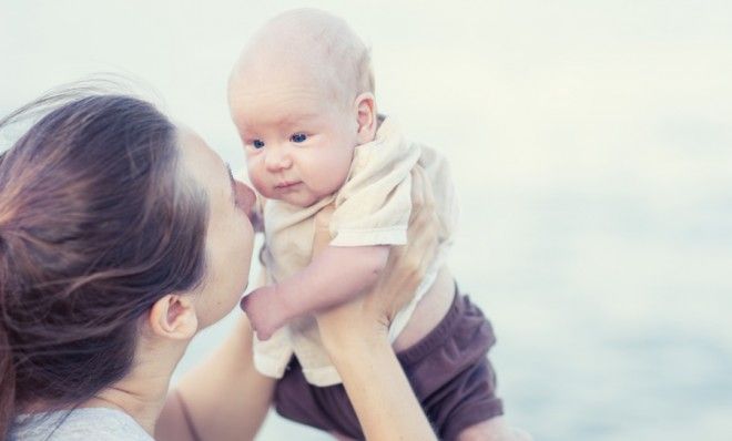 Mother with baby