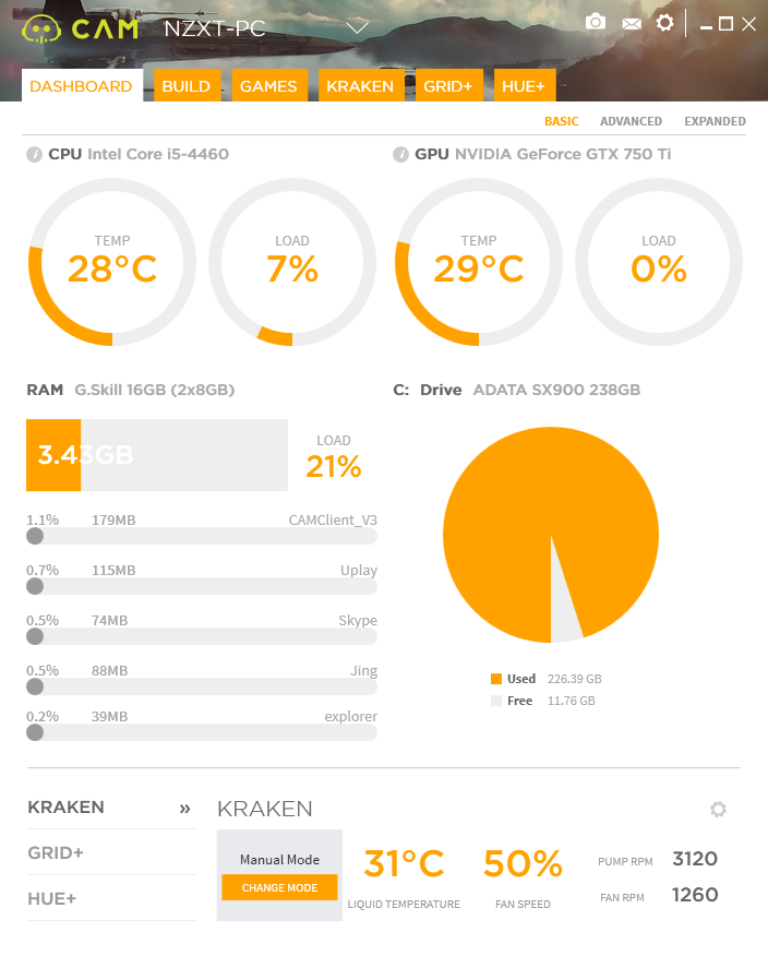 NZXT CAM