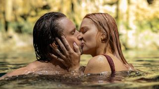Mel and Jack kiss in the water