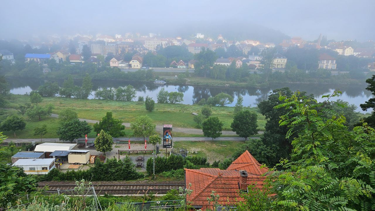 A foggy morning in Prague