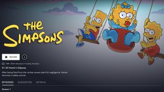 Les Simpson sur Disney Plus