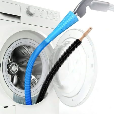 Dryvenck Dryer Vent Cleaner Kit and Dryer Lint Brush Vacuum Hose Attachment Brush Lint Remover Power Washer and Dryer Vent Vacuum Hose Replacement Parts(blue)